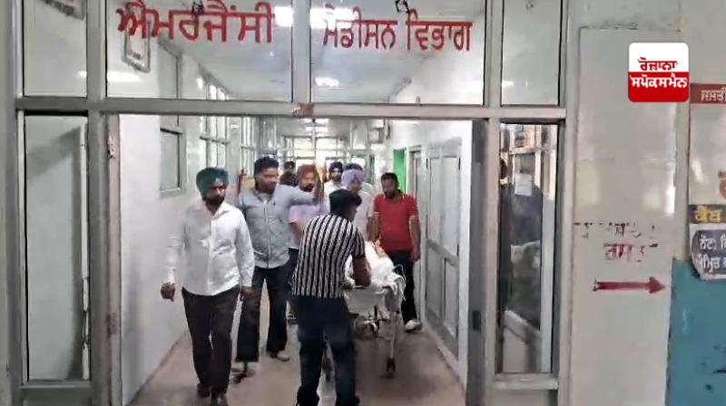 Firing on Aam Aadmi Party Sarpanch in Faridkot Firing on Aam Aadmi Party Sarpanch in Faridkot