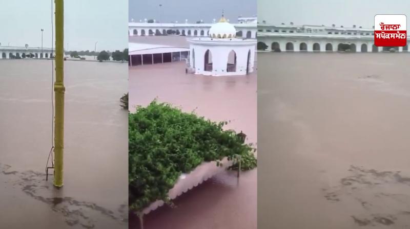 Kartarpur Corridor submerged in flood water, more than 100 people stranded Kartarpur Corridor submerged in flood water, more than 100 people stranded