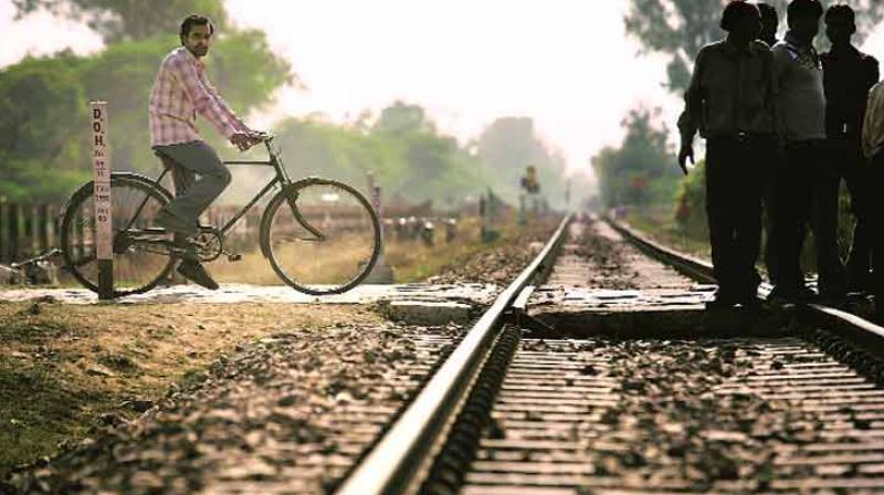 An unmanned level-crossing