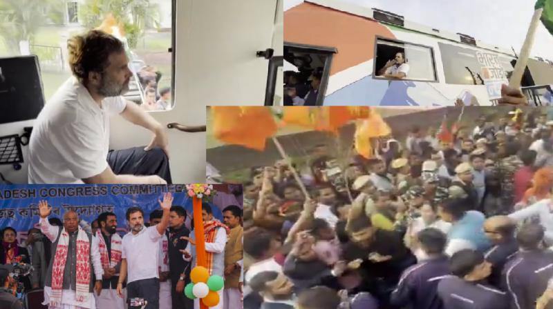 Rahul Gandhi's Bharat Jodo Nyay Yatra in Assam Rahul Gandhi's Bharat Jodo Nyay Yatra in Assam