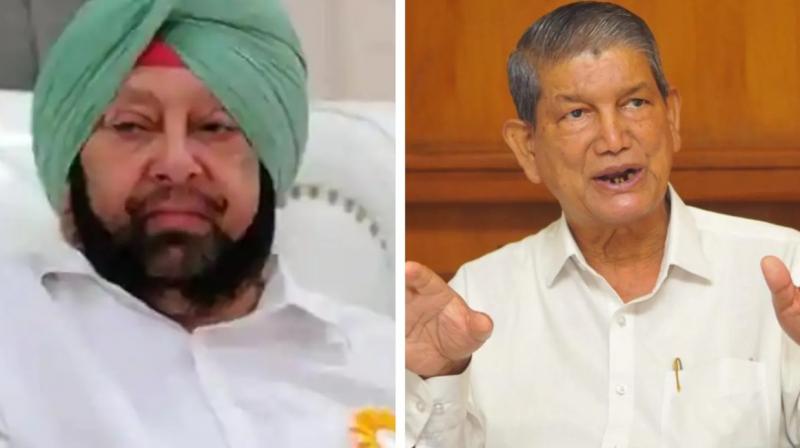 Captain Amarinder Singh, Harish Rawat 