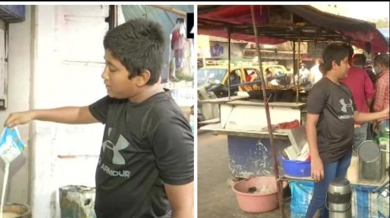 Minor boy compelled to sell tea after his mother got jobless amid pandemic 