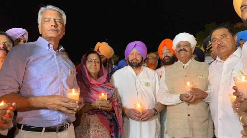 Candlelight march held in Amritsar on eve of Jallianwala Bagh Candlelight march held in Amritsar on eve of Jallianwala Bagh