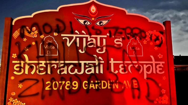 Hindu temple 'attacked' in California Hindu temple 'attacked' in California