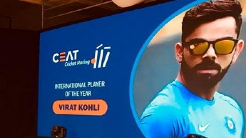 Virat Kohli CEAT International Cricketer of the Year