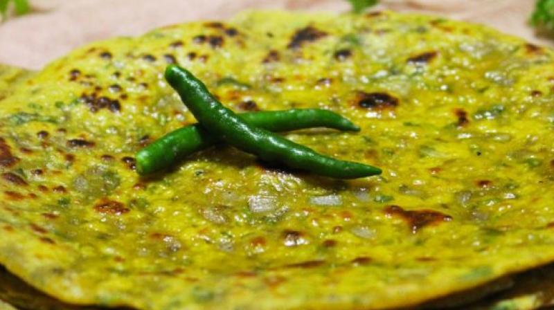 recipe bajra meethi missi roti