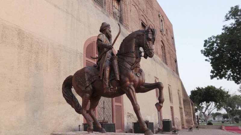 Maharaj Ranjit Singh's statue in Lahore