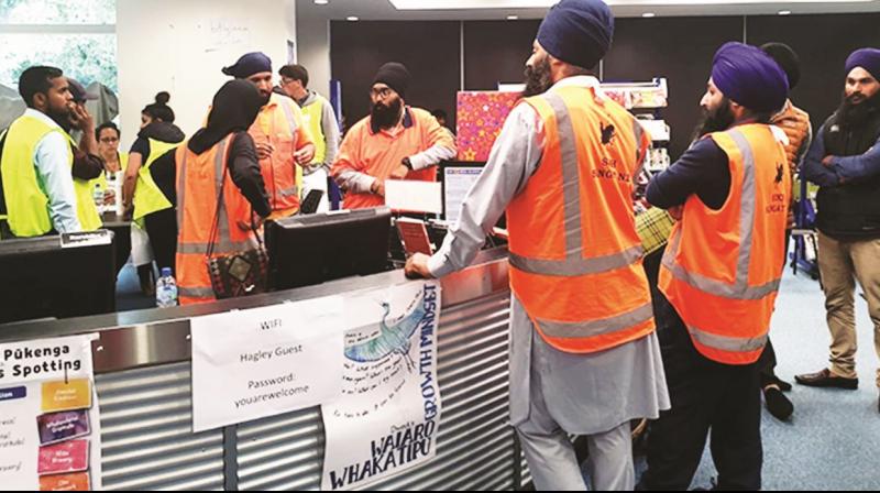 Sikh representatives in Christchurch