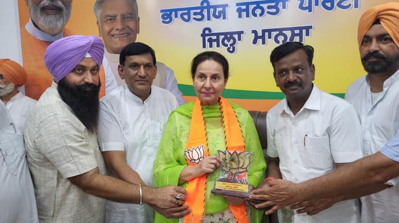 Senior BJP leader Praneet Kaur praised Union Budget 2024-25 at Mansa. Senior BJP leader Praneet Kaur praised Union Budget 2024-25 at Mansa.