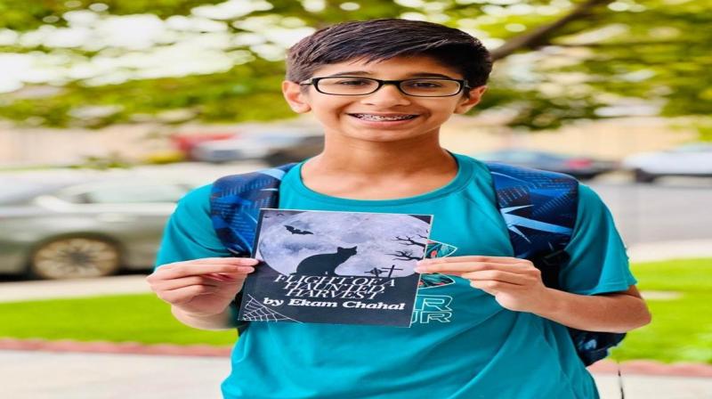 12-year-old Ekam wrote a 154-page book in 30 days 12-year-old Ekam wrote a 154-page book in 30 days