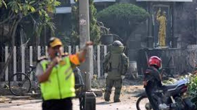 indonesia suicide attack on three churches killing two people
