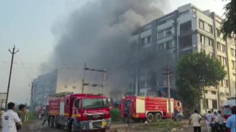 A fire broke out in a packing company in Surat
