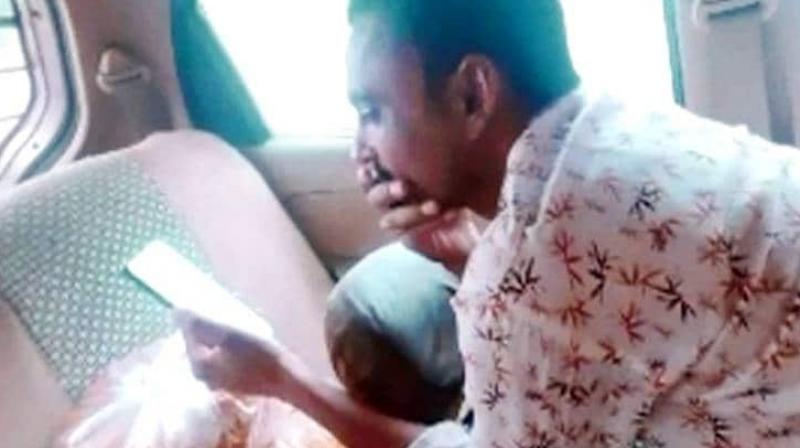 People trapped in car due to flood water agar Malwa Madhya Pradesh People trapped in car due to flood water agar Malwa Madhya Pradesh