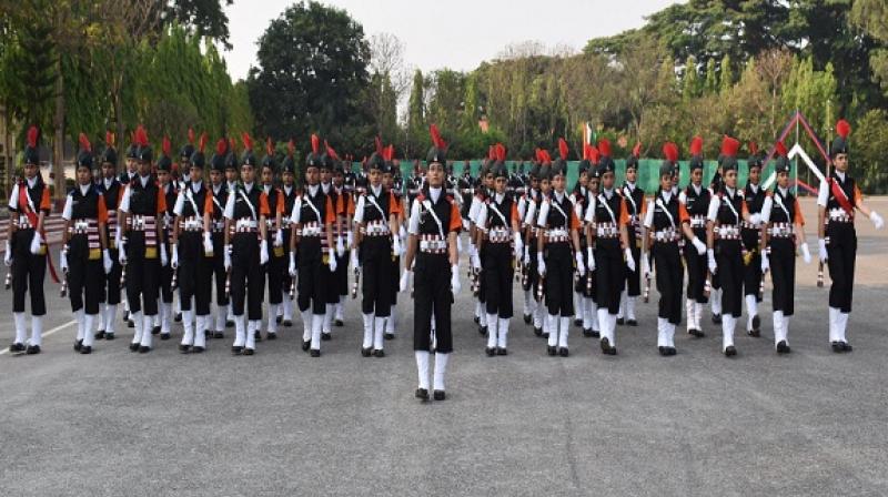 The first batch of 83 women soldiers joined the Indian Army The first batch of 83 women soldiers joined the Indian Army