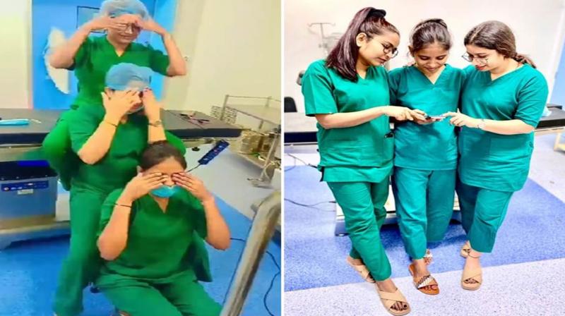3 nurses terminated in Raipur hospital for making reels inside operation theatre 3 nurses terminated in Raipur hospital for making reels inside operation theatre