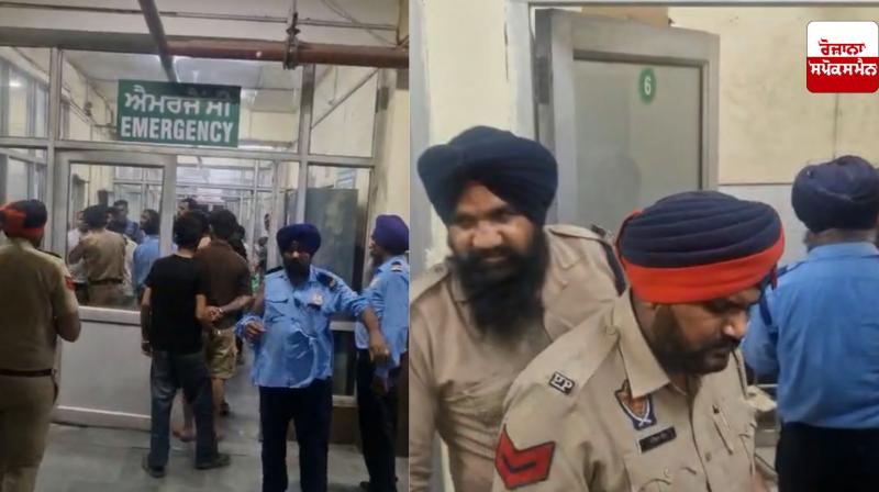 Fight between two parties at Ludhiana Civil Hospital, security guard injured Fight between two parties at Ludhiana Civil Hospital, security guard injured