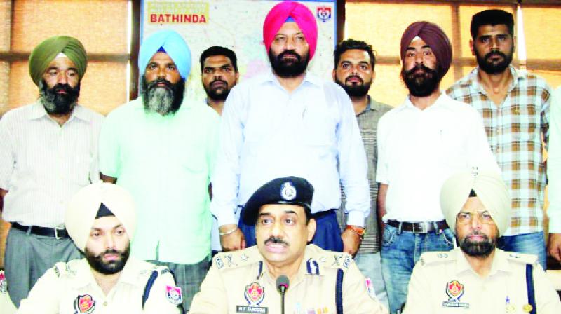 Deputy Commissioner Bathinda and SSP giving information about Sacrilege Case