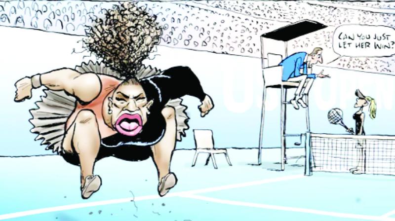  Cartoon of Serena Williams