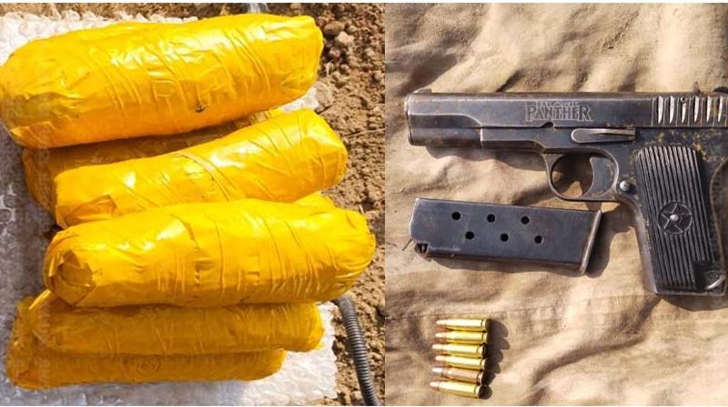 BSF recovered 8 packets of heroine BSF recovered 8 packets of heroine