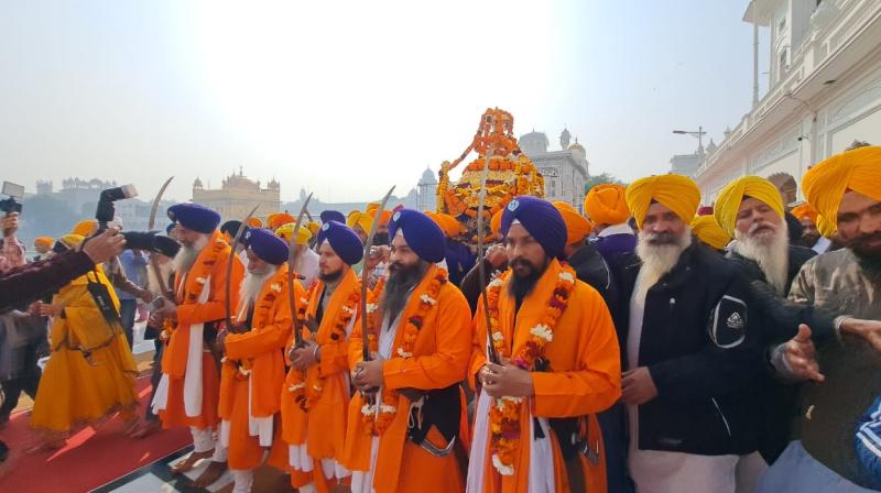 Nagar Kirtan performed from Sri Akal Takht Sahib on the occasion of the martyrdom of Sri Guru Teg Bahadur Sahib.