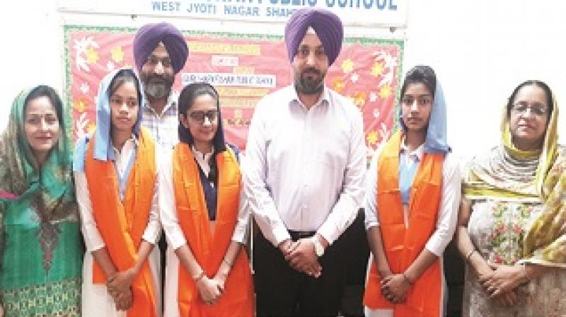 Guru Harkrishan School Girls took First Place in Board