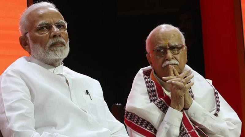 Narendra Modi and LK Advani 