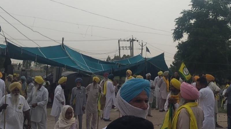 Protest against Hans Raj Hans in Moga Protest against Hans Raj Hans in Moga
