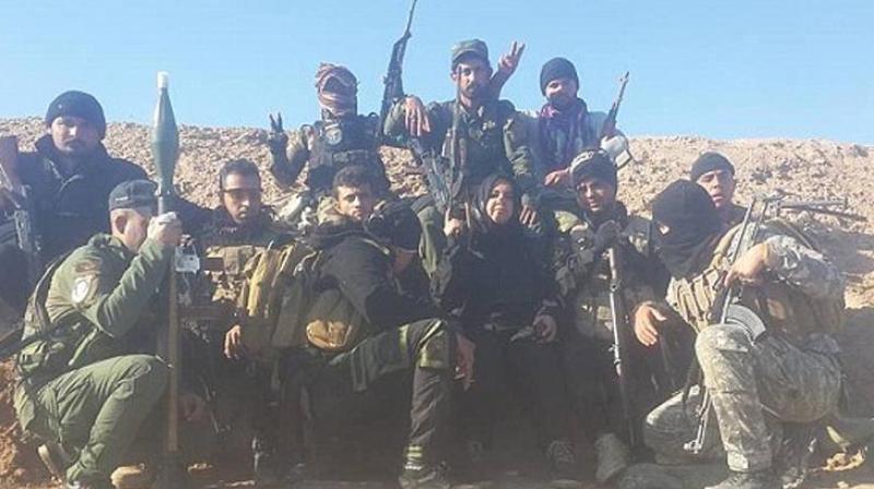 Wahida with her army Wahida with her army
