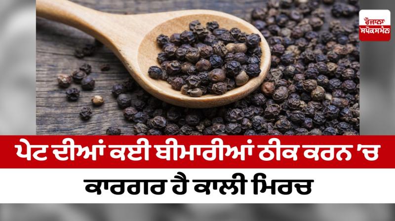 Black pepper is effective in curing many stomach diseases