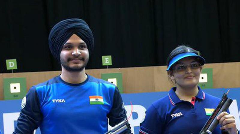 ISSF World Cup: Divya Subbaraju Thadigol and Sarabjot Singh win mixed team pistol gold