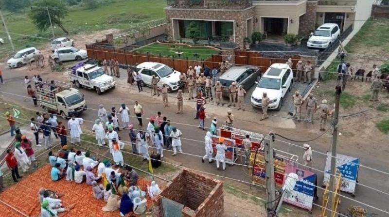 Farmers Protest Against Balbir Sidhu Farmers Protest Against Balbir Sidhu