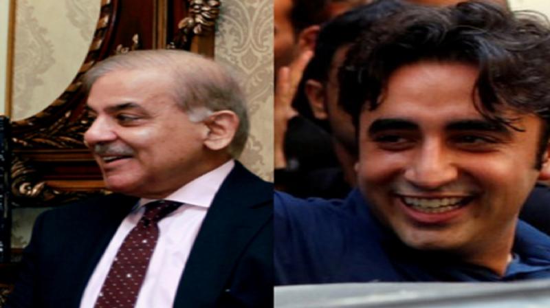 Shehbaz Sharif and PPP chairman Bilawal Bhutto-Zardari