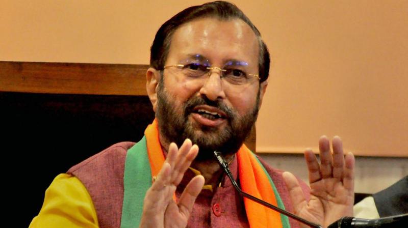 Prakash Javadekar slams Arvind Kejriwal and Mamta Banerjee Prakash Javadekar slams Arvind Kejriwal and Mamta Banerjee
