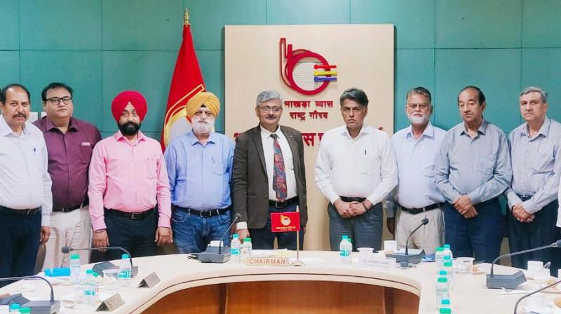 Nangal residents meet BBMB chairman under MP Tewari to resolve lease issue Nangal residents meet BBMB chairman under MP Tewari to resolve lease issue