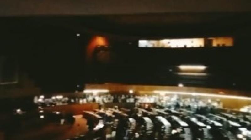Lights of National Assembly hall switched off Lights of National Assembly hall switched off
