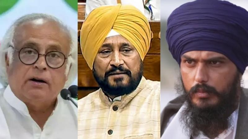 Jairam Ramesh & MP Charanjit Channi & Amritpal Singh Jairam Ramesh & MP Charanjit Channi & Amritpal Singh