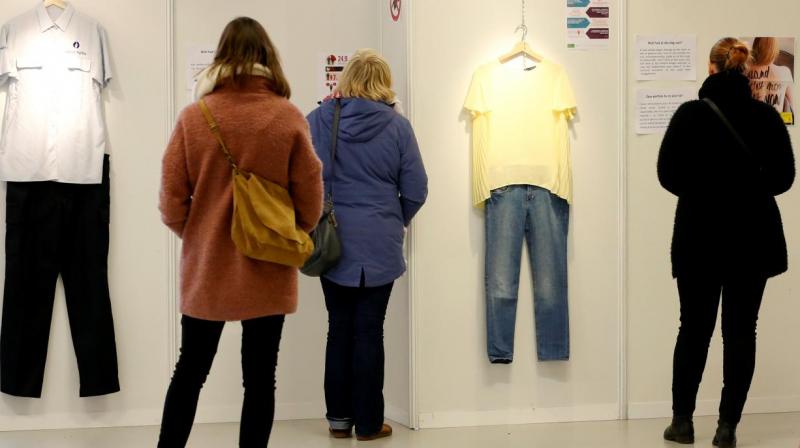 Brussels recreates rape victim outfits
