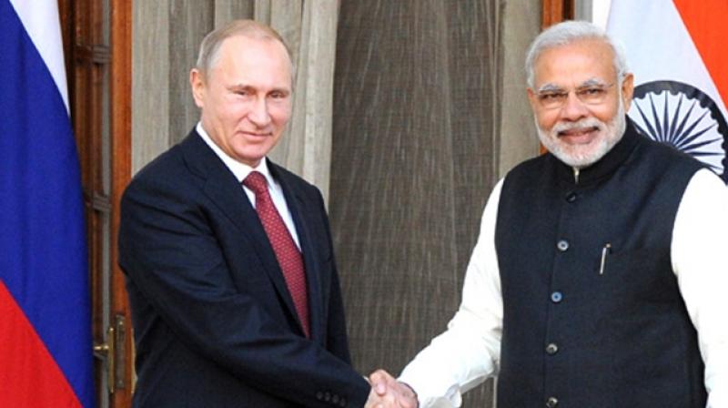 Putin with Modi Putin with Modi