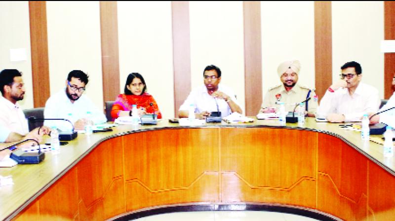 DC Pardeep Aggarwal During Meeting