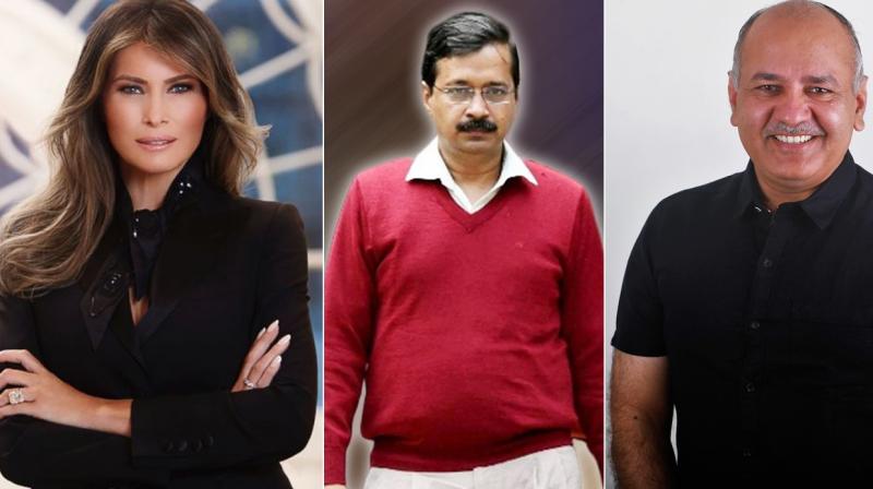 Trump, Kejriwal, Sisodia