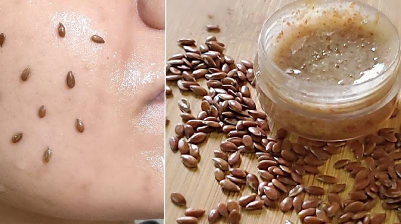 Women can remove wrinkles with flax seeds