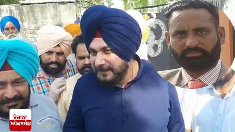 navjot singh sidhu ate farmer Hardeep Singh's cremation 