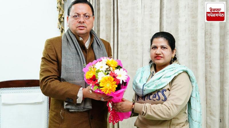 Shaira Bano met Uttarakhand Chief Minister Dhami Shaira Bano met Uttarakhand Chief Minister Dhami