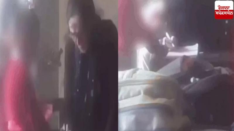 School Principal Video Viral Slapping Kid Student Hoshiarpur School Principal Video Viral Slapping Kid Student Hoshiarpur