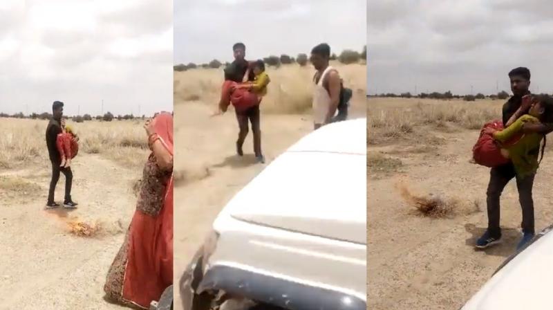 rajasthan: Man kidnaps woman, forcibly lifts in arms for marriage rituals- shocking video triggers outrage rajasthan: Man kidnaps woman, forcibly lifts in arms for marriage rituals- shocking video triggers outrage