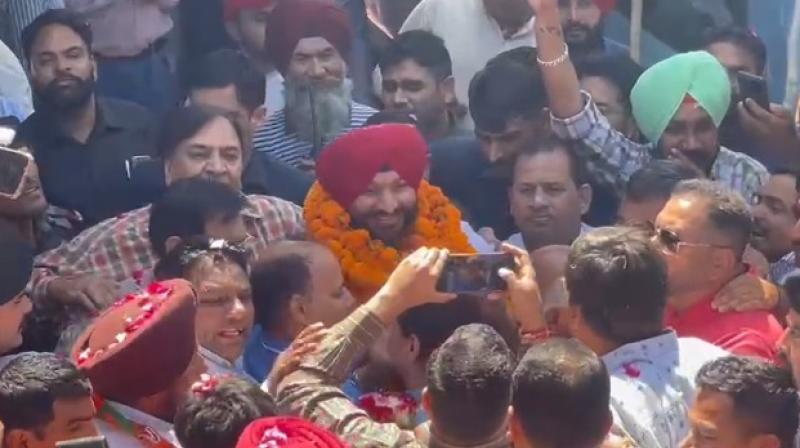 Ravneet Bittu reached Ludhiana after joining BJP Ravneet Bittu reached Ludhiana after joining BJP