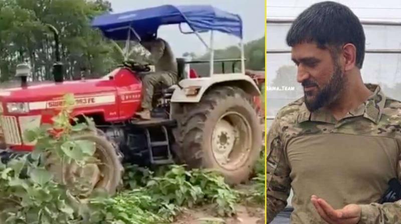 MS Dhoni driving tractor, doing organic farming to get over lockdown blues
