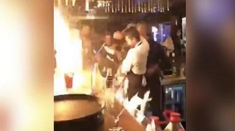 Stunt Of Bartender Stunt Of Bartender