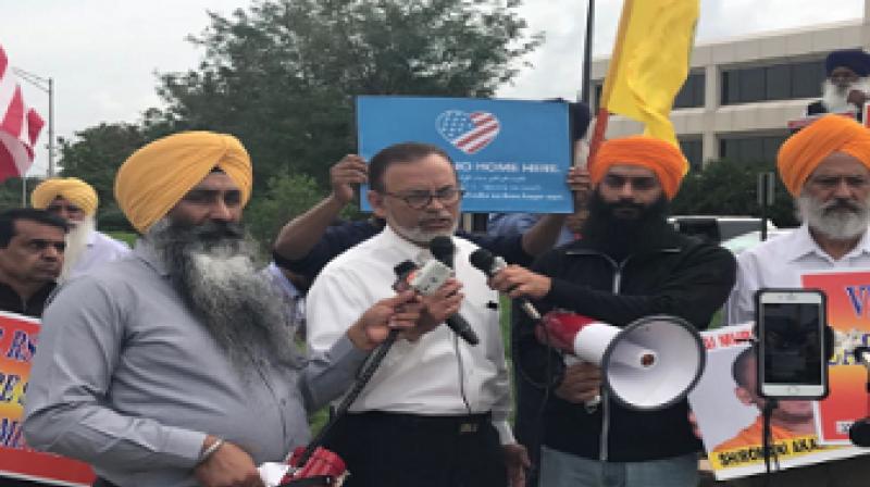 Protest against Mohan Bhagwat and Deputy President in Chicago Protest against Mohan Bhagwat and Deputy President in Chicago