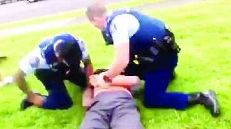 Police Arresting 13 year Old Child Police Arresting 13 year Old Child